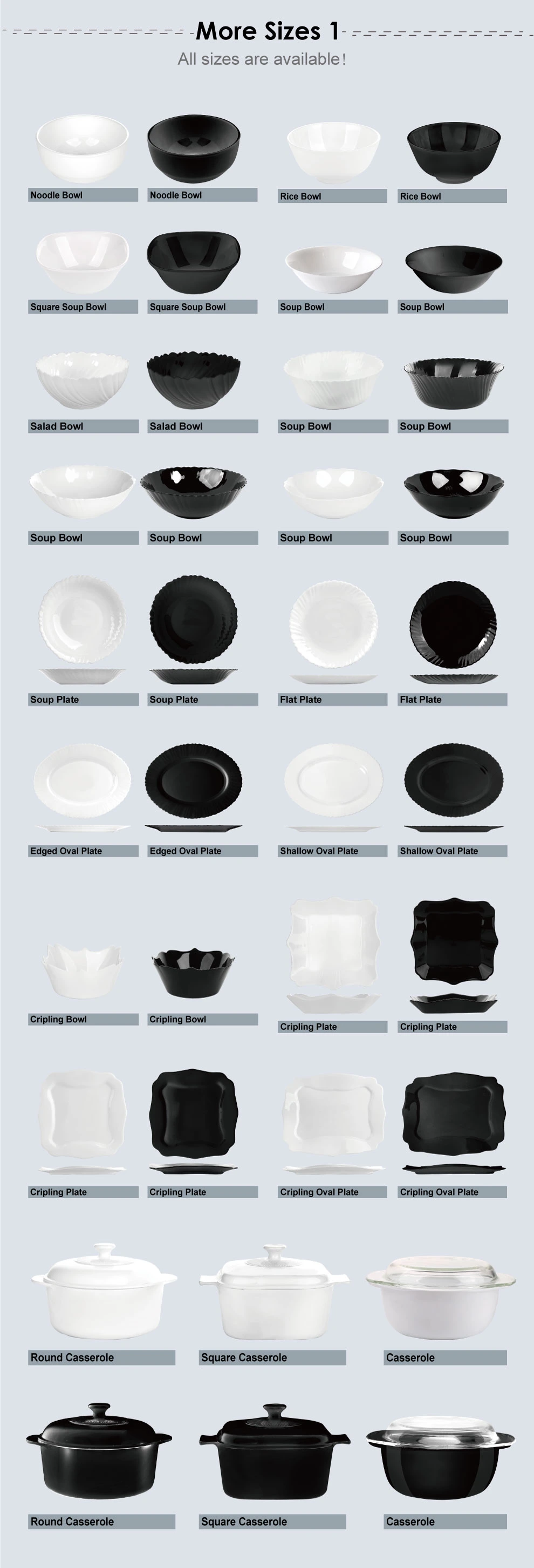 Custom Pattern Flower Printing Design Round Black Opal Glass Bowl for Wholesale