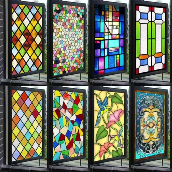 Tiffany Glass/ Obras de arte/Janelas de igreja/Portas/Cortinas Móveis/Decorações de parede/Faça você mesmo Mosaico/Vitrais